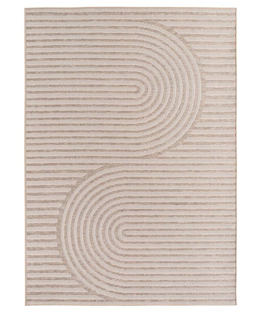 Buitenkleed - Mira Curve beige - overzicht