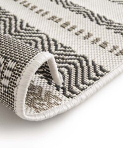 Buitenkleed strepen - Verdance Cadence wit/zwart