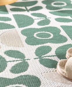 Buitenkleed bloemen - Verdance Bloom groen