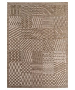 Jute buitenkleed - Alvra Tile beige - overzicht