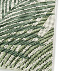 Rond buitenkleed palmbladeren - Verdant Palm groen
