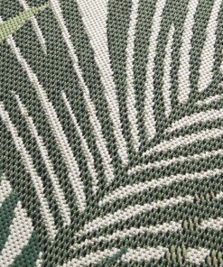 Rond buitenkleed palmbladeren - Verdant Palm groen