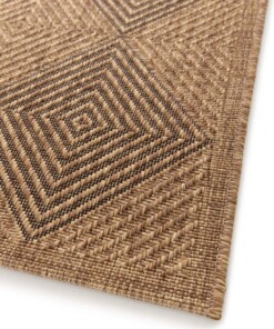 Buitenkleed ruiten - Twill Parquet bruin/zwart Buitenkleed ruiten - Twill Parquet bruin/zwart