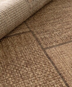 Buitenkleed blokken - Twill Patch bruin
