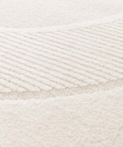 Design vloerkleed - Forme Cercle crème