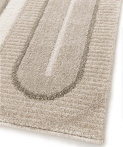 Retro vloerkleed - Forme Pavé taupe