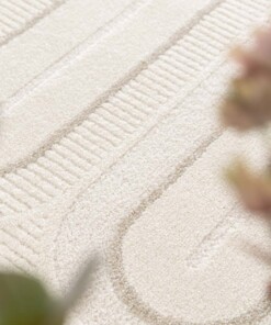 Retro vloerkleed - Forme Pavé ivoor