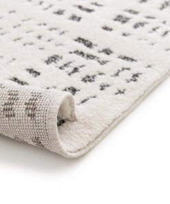 Design vloerkleed - Relief Vitrum wit/zwart