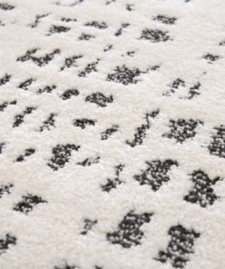 Design vloerkleed - Relief Vitrum wit/zwart