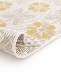 Buitenkleed bloemen - Amber Marigold beige/geel