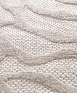 Rond vloerkleed bloemen - Elevé Pétale taupe Rond vloerkleed bloemen - Elevé Pétale taupe