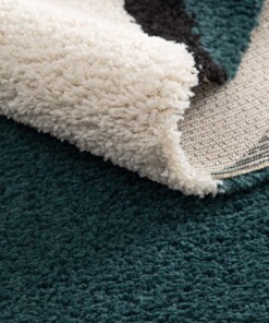 Hoogpolig vloerkleed - Mirage Éclipse  petrol