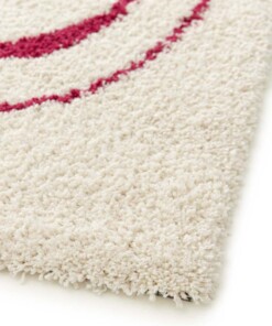 Hoogpolig vloerkleed - Mirage Méandre ivoor/framboos Hoogpolig vloerkleed - Mirage Méandre ivoor/framboos