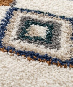 Berber vloerkleed - Atlas Nomad bruin/blauw Berber vloerkleed - Atlas Nomad bruin/blauw