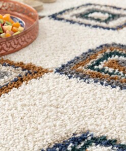 Berber vloerkleed - Atlas Nomad bruin/blauw