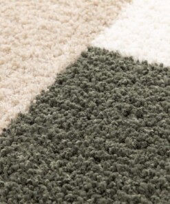 Hoogpolig vloerkleed rond - Mirage Axis olijfgroen/geel Hoogpolig vloerkleed rond - Mirage Axis olijfgroen/geel