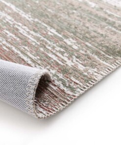 Design vloerkleed - Velura bosgroen/rood