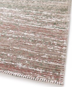 Design vloerkleed - Velura bosgroen/rood