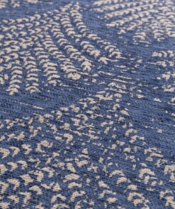 Design vloerkleed - Sapphire Opal jeansblauw