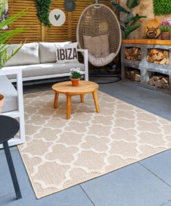 Buitenkleed - Trellis Retreat beige