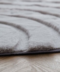 Fluffy vloerkleed rond - Carvy lichtgrijs Fluffy vloerkleed rond - Carvy lichtgrijs