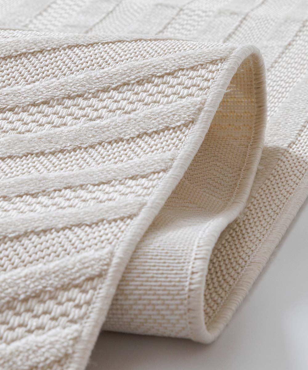 Balkonkleed - Elvora Arch crème - close up Balkonkleed - Elvora Arch crème - close up