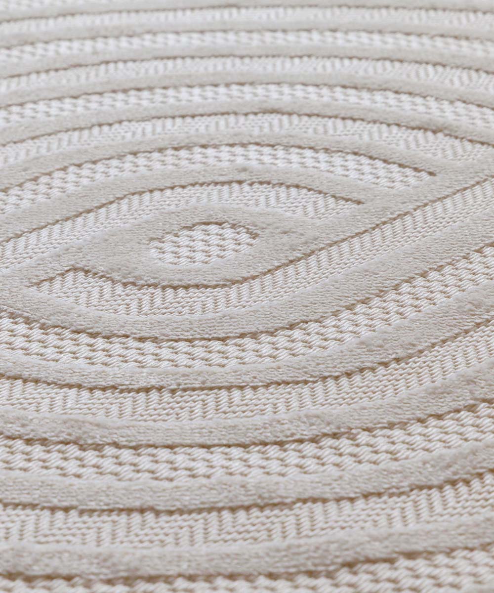 Balkonkleed - Elvora Arch crème - close up Balkonkleed - Elvora Arch crème - close up