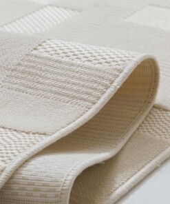 Balkonkleed - Elvora Curve crème - close up, thumbnail