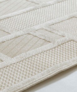 Balkonkleed - Elvora Mosaic crème - close up