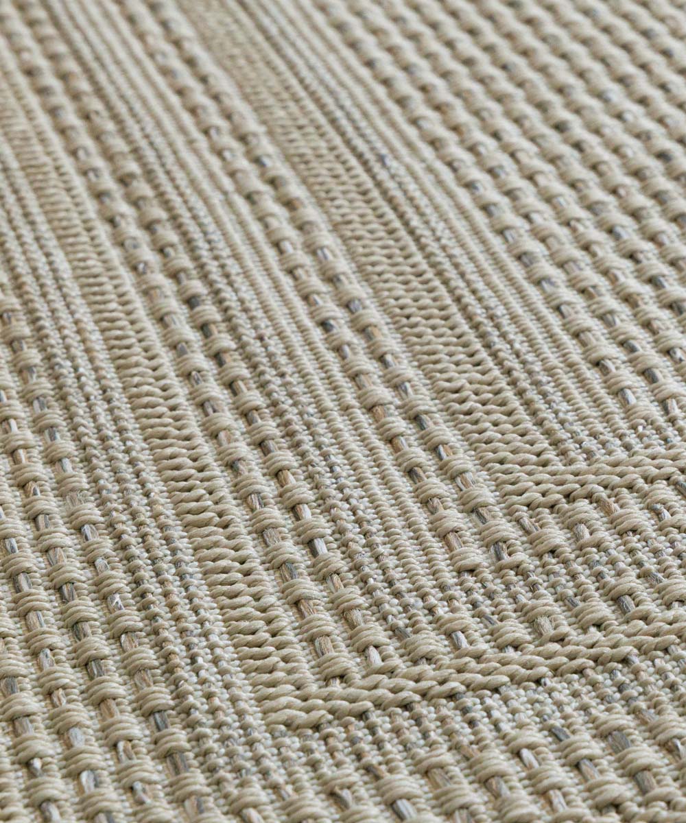 Balkonkleed - Mira Frame beige - close up Balkonkleed - Mira Frame beige - close up