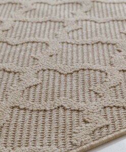 Balkonkleed - Trellis Retreat beige - close up