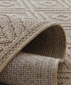 Balkonkleed design - Retreat beige - close up