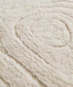 Boomstam vloerkleed - Isdal ivoor - close up, thumbnail