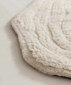 Boomstam vloerkleed - Isdal ivoor - close up