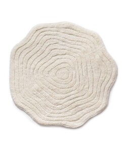 Boomstam vloerkleed - Isdal ivoor - overzicht