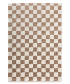 Checkerboard vloerkleed - Check ivoor/beige - overzicht, thumbnail