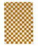 Checkerboard vloerkleed - Check ivoor/goud - overzicht, thumbnail