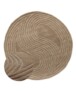 Design vloerkleed rond - Balans Dual beige - overzicht, thumbnail
