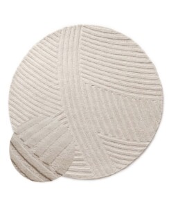 Design vloerkleed rond - Balans Field ivoor - overzicht