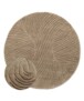 Design vloerkleed rond - Balans Tree beige - overzicht, thumbnail