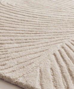 Design vloerkleed rond - Balans Tree ivoor - close up, thumbnail Design vloerkleed rond - Balans Tree ivoor - close up, thumbnail