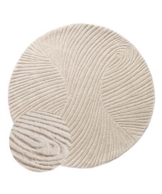 Design vloerkleed rond - Balans Tree ivoor - overzicht, thumbnail