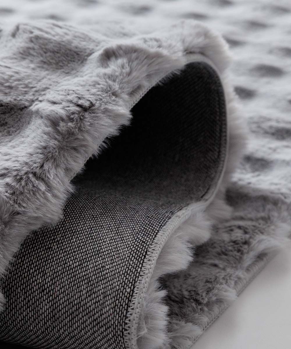 Fluffy vloerkleed - Cloud grijs - close up Fluffy vloerkleed - Cloud grijs - close up