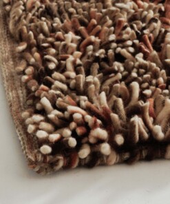 Hoogpolig vloerkleed wol - Aurelia terracotta - close up, thumbnail Hoogpolig vloerkleed wol - Aurelia terracotta - close up, thumbnail