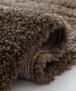 Hoogpolige loper - Cozy Shaggy bruin - close up, thumbnail