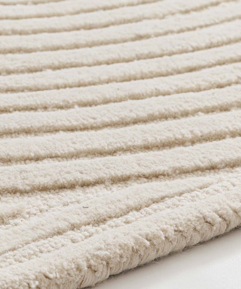 Japandi vloerkleed - Balans ivoor - close up Japandi vloerkleed - Balans ivoor - close up