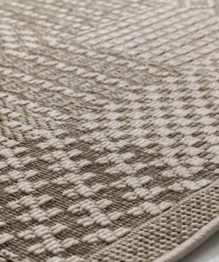 Jute balkonkleed - Alvra Tile beige - close up