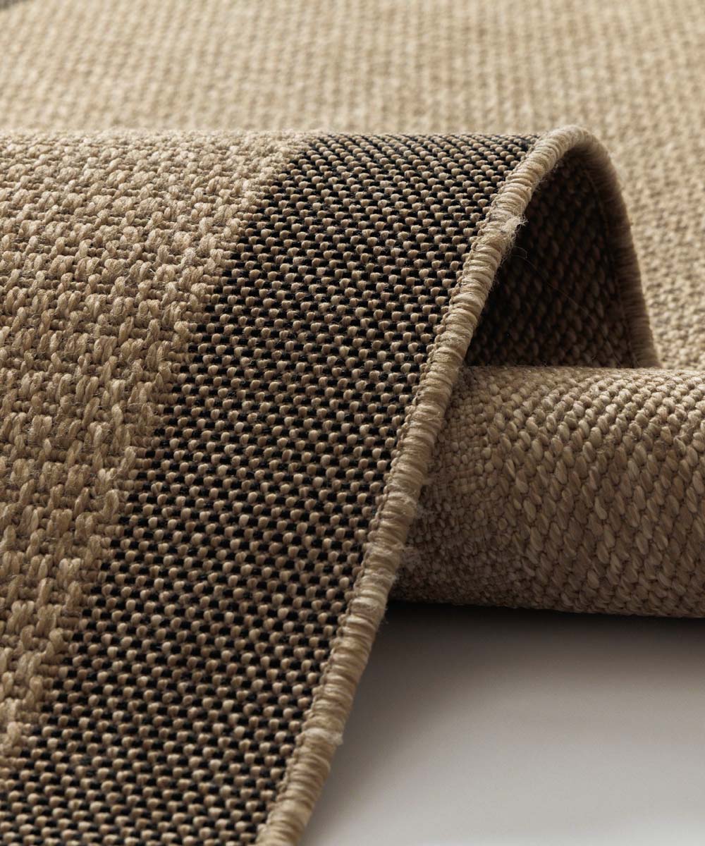Jute balkonkleed - Cana Lino beige - close up Jute balkonkleed - Cana Lino beige - close up
