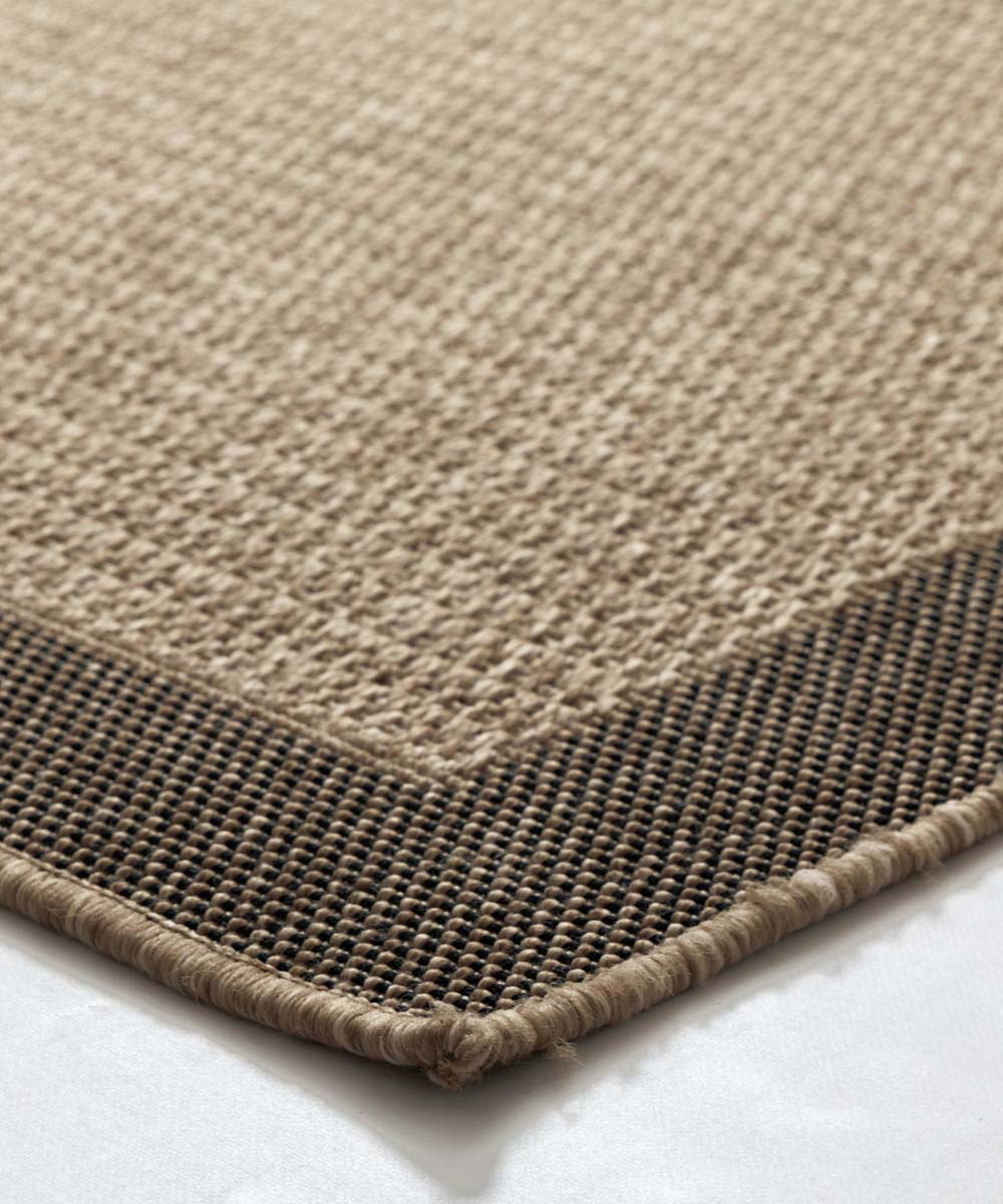 Jute balkonkleed - Cana Lino beige - close up Jute balkonkleed - Cana Lino beige - close up