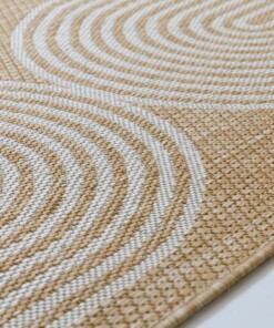 Jute balkonkleed - Serenity beige/crème - close up